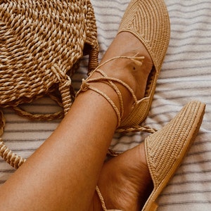 Kella Sustainable Raffia Slip-Ons