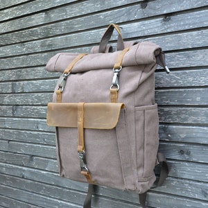 Azraou Natural Leather Backpack