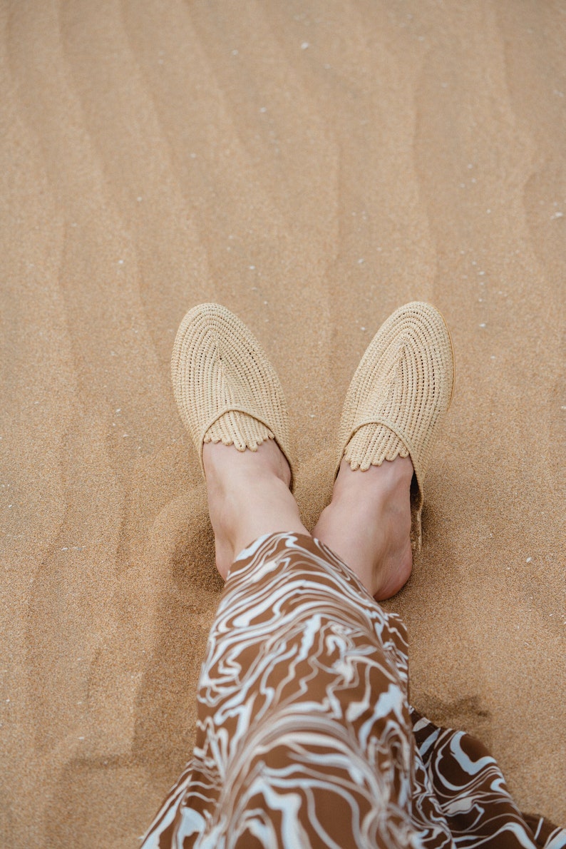 Tazallit Raffia Mules