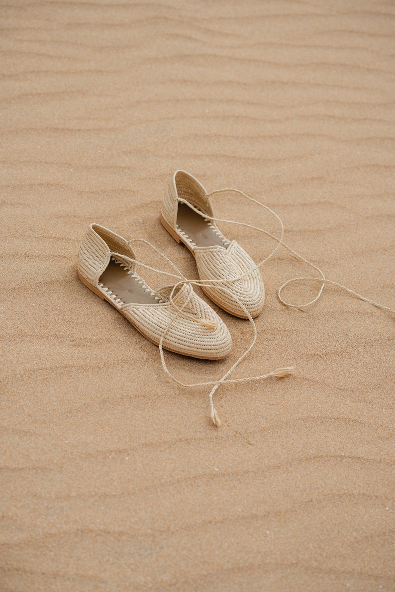 Kella Sustainable Raffia Slip-Ons