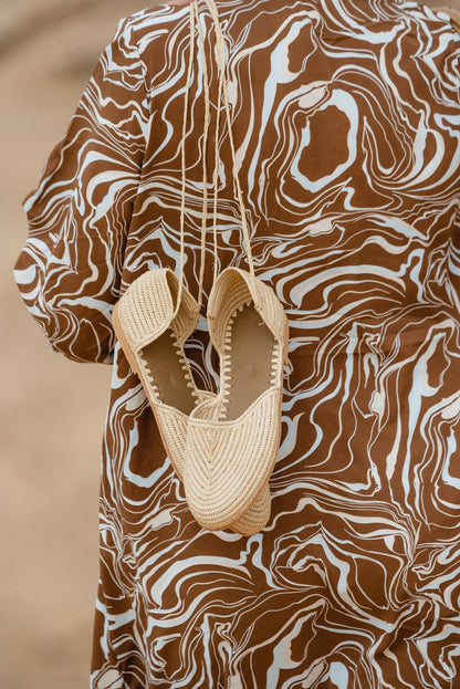 Kella Sustainable Raffia Slip-Ons
