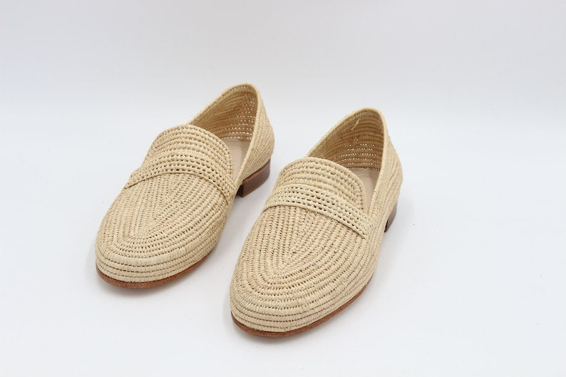 Yeften Natural Raffia Loafer