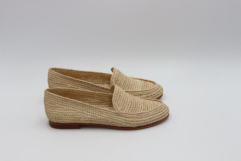 Myassa Natural Raffia Loafer