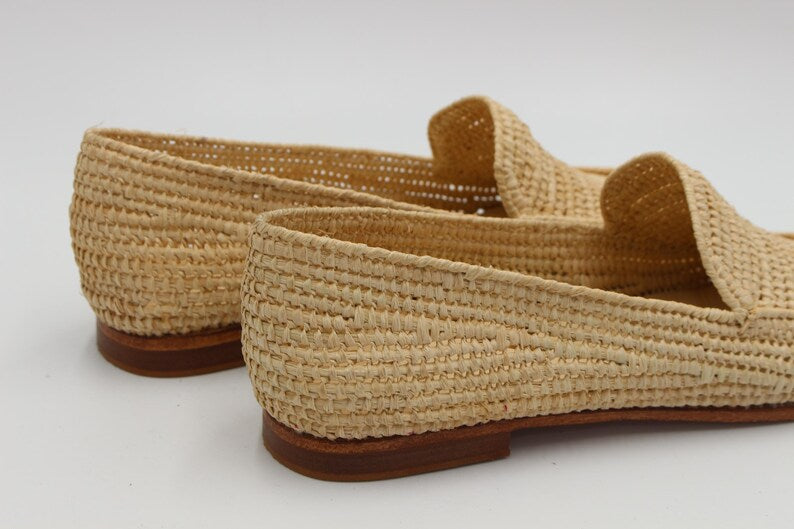 Myassa Natural Raffia Loafer