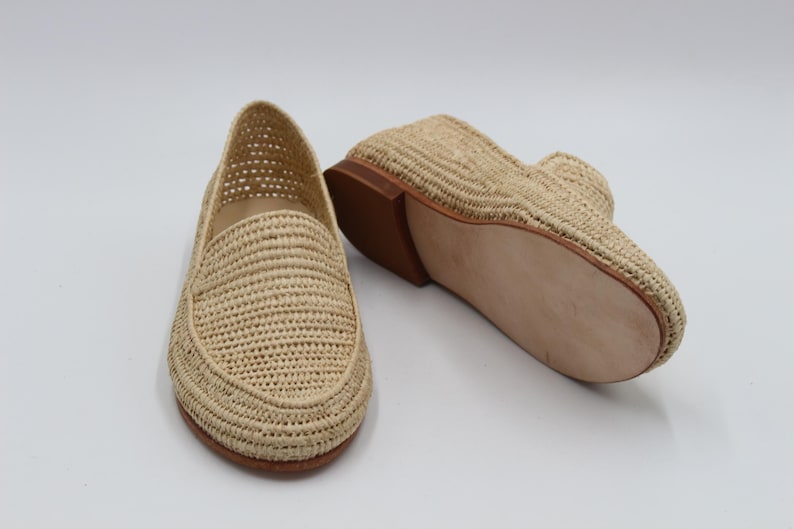Myassa Natural Raffia Loafer