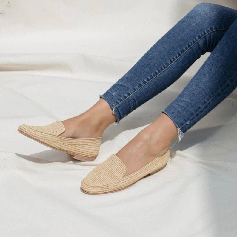 Myassa Natural Raffia Loafer