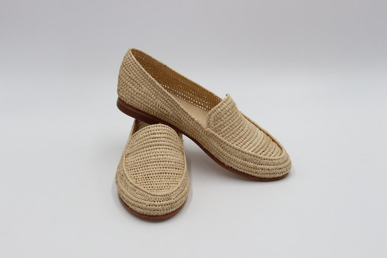 Myassa Natural Raffia Loafer