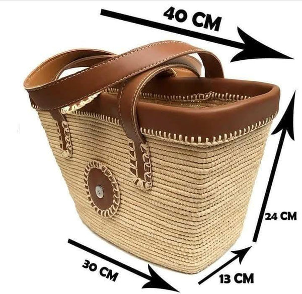 Timazigh Natural Straw Bag